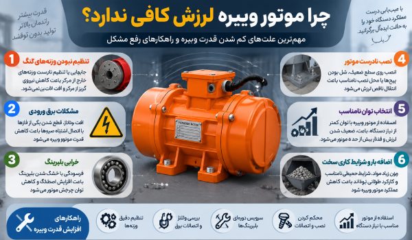 علت کم شدن قدرت موتور ویبره